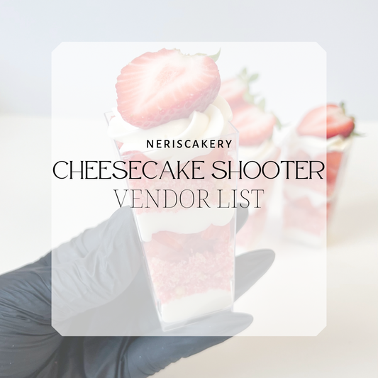 Cheesecake Shooters Vendor List